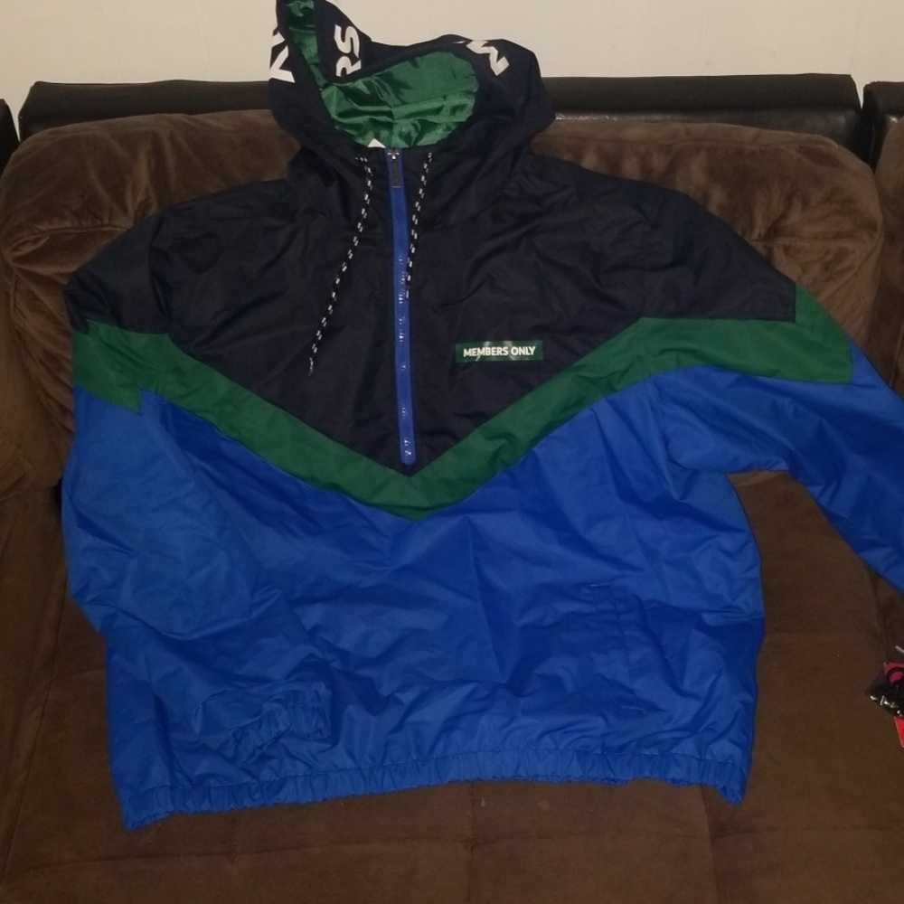 Mens Member Only Half Zipped Windbreaker